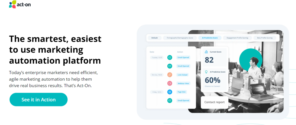 Act-On marketing automation software is listed as one of the best Martech tools for B2B marketing teams in 2024.