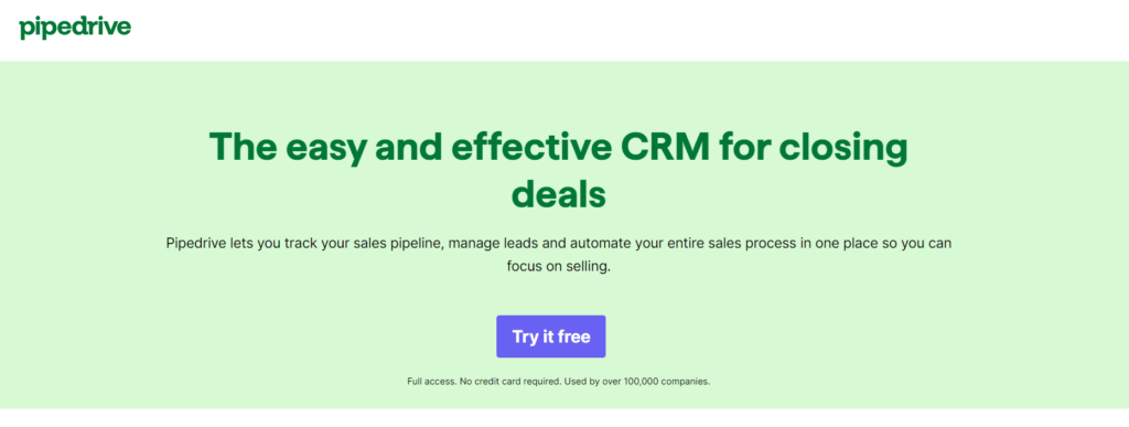 Campaigns by Pipedrive is a useful email marketing automation for lead nurturing.